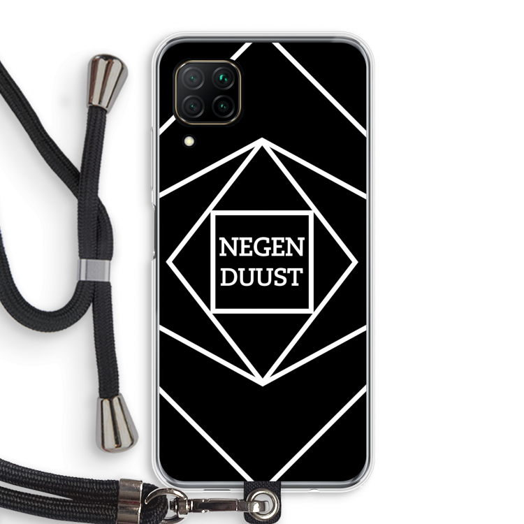 Negenduust geometrisch: Huawei P40 Lite Transparant Hoesje met koord