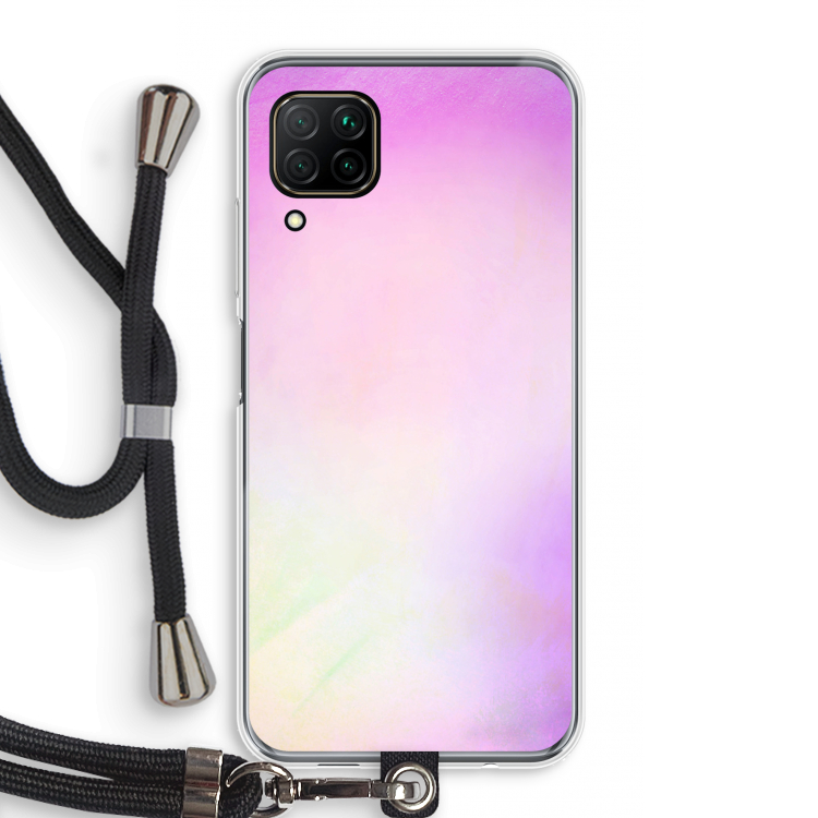 Flow mist pastel: Huawei P40 Lite Transparant Hoesje met koord