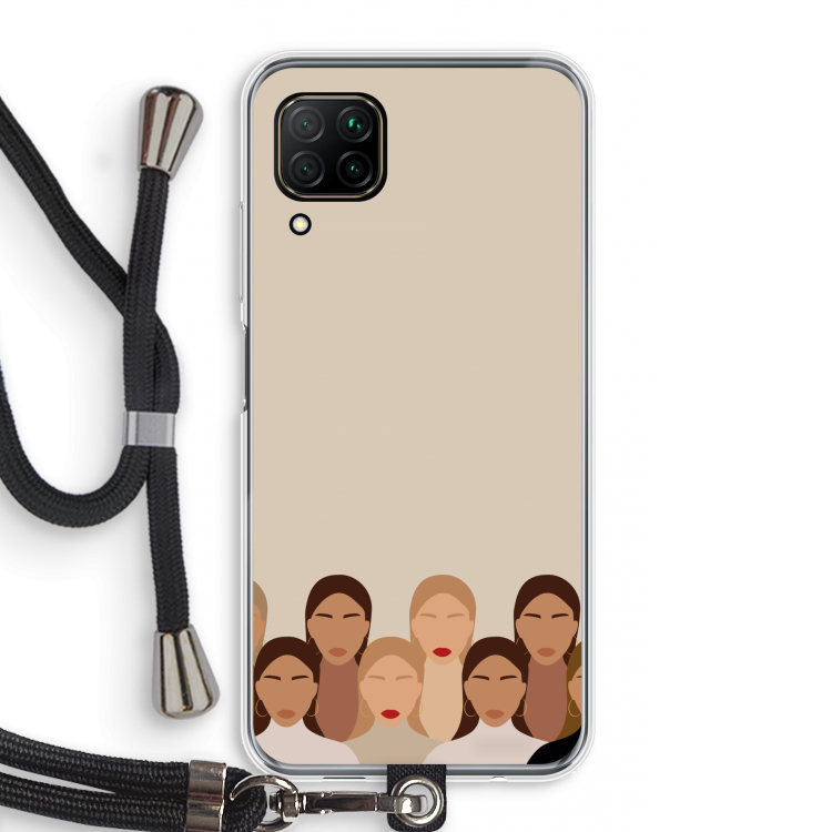 Girls girls girls: Huawei P40 Lite Transparant Hoesje met koord
