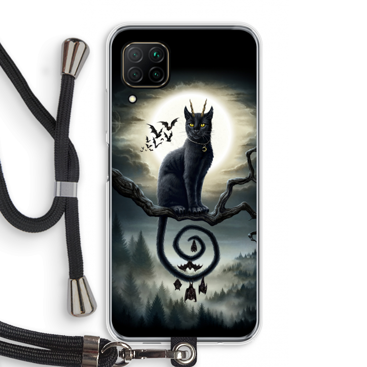 Moonlight Companions: Huawei P40 Lite Transparant Hoesje met koord