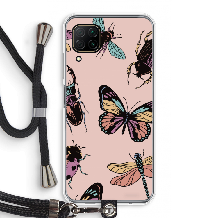 Tiny Bugs: Huawei P40 Lite Transparant Hoesje met koord