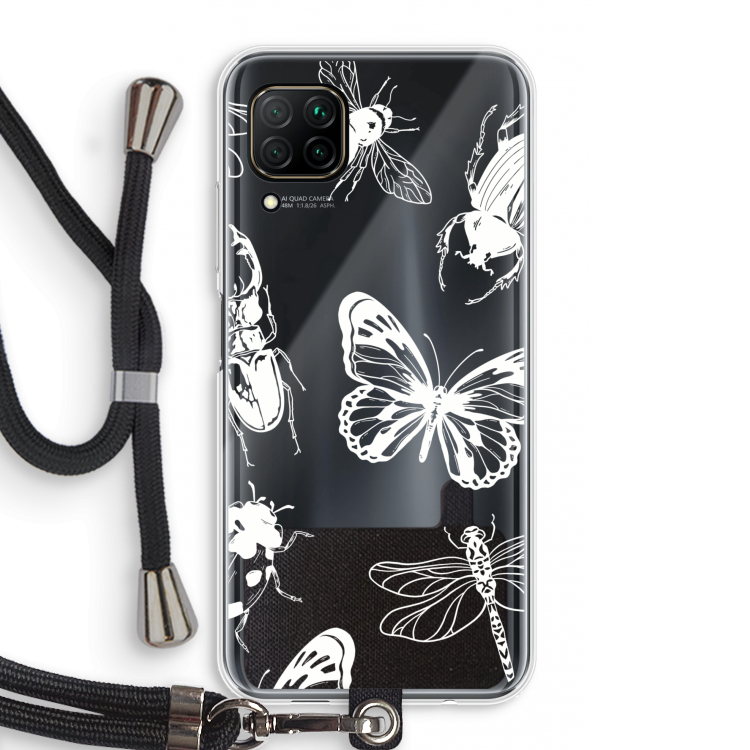 Tiny Bugs: Huawei P40 Lite Transparant Hoesje met koord