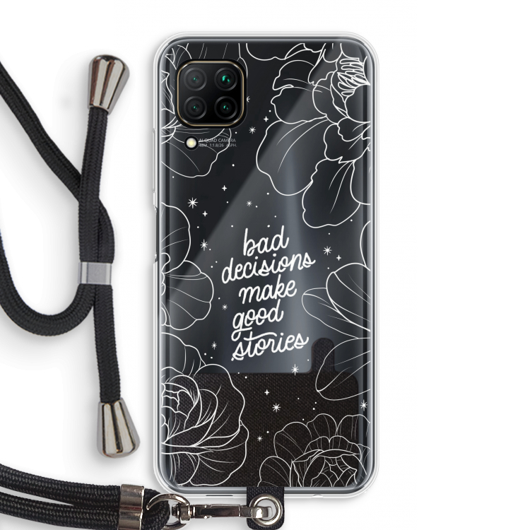 Good stories: Huawei P40 Lite Transparant Hoesje met koord