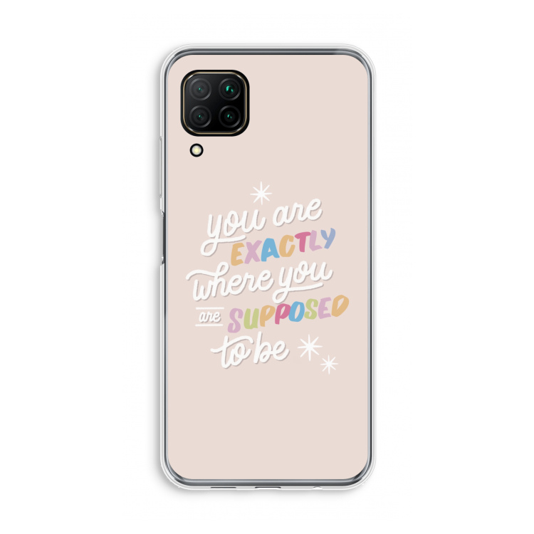 Right Place: Huawei P40 Lite Transparant Hoesje