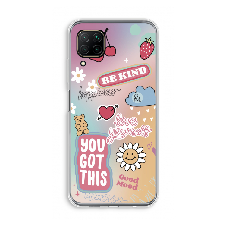 Positivity: Huawei P40 Lite Transparant Hoesje