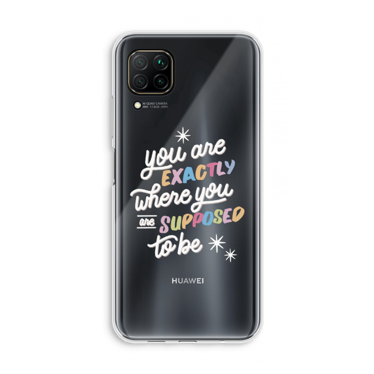 Right Place: Huawei P40 Lite Transparant Hoesje