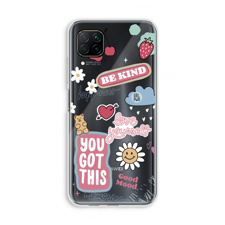 Positivity: Huawei P40 Lite Transparant Hoesje