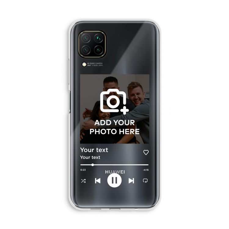 Music Player: Huawei P40 Lite Transparant Hoesje