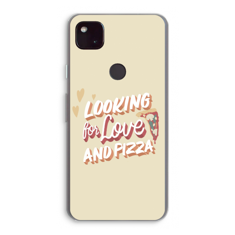 Pizza is the answer: Google Pixel 4a 5G Transparant Hoesje