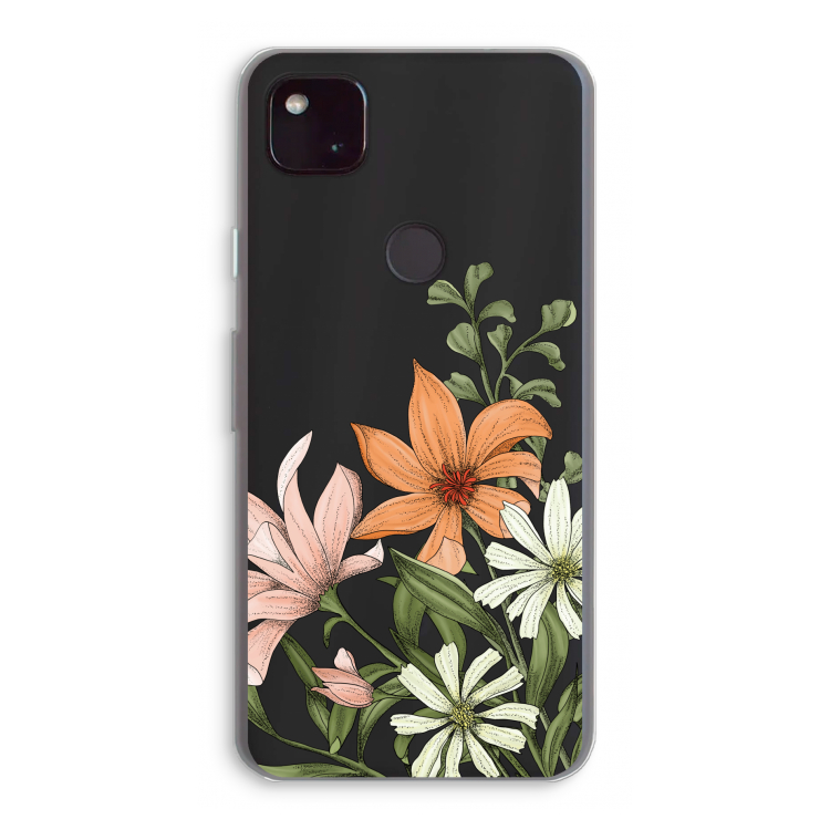 Floral bouquet: Google Pixel 4a 5G Transparant Hoesje