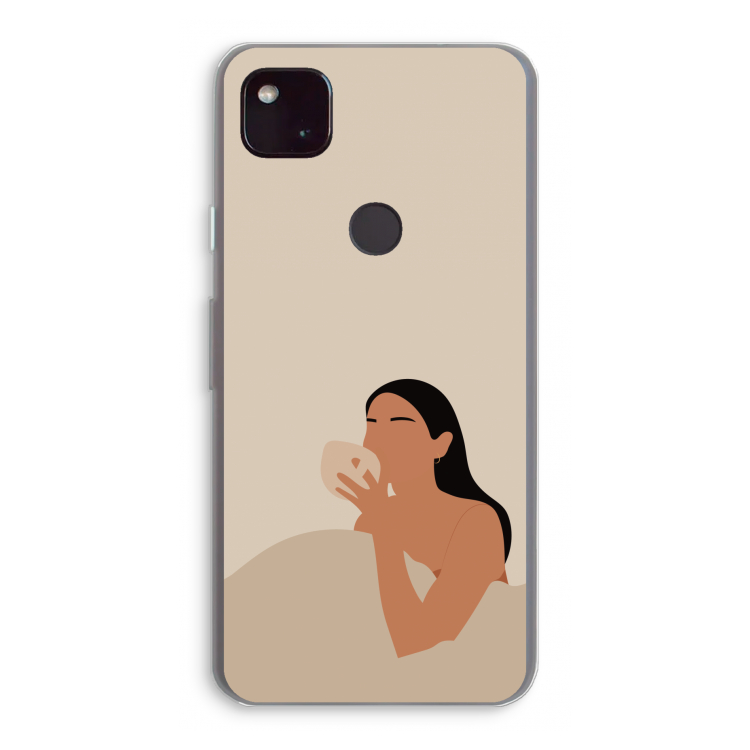 Fresh coffee: Google Pixel 4a 5G Transparant Hoesje