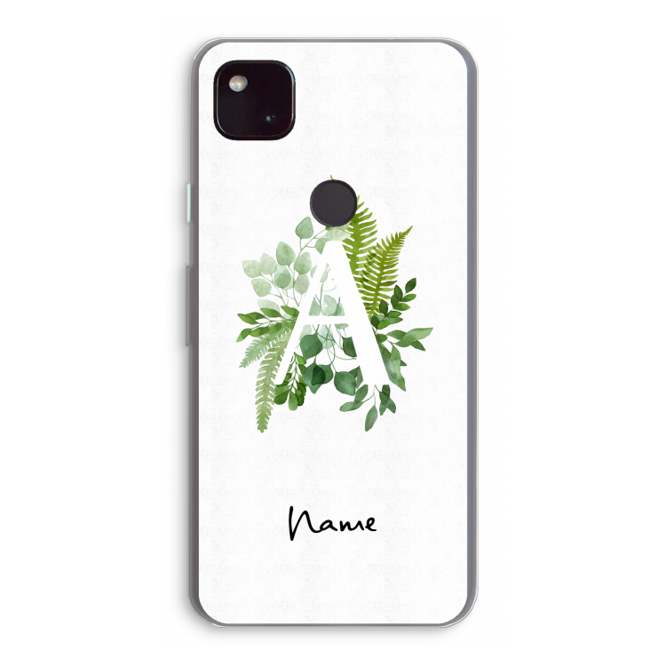 Green Brush: Google Pixel 4a 5G Transparant Hoesje