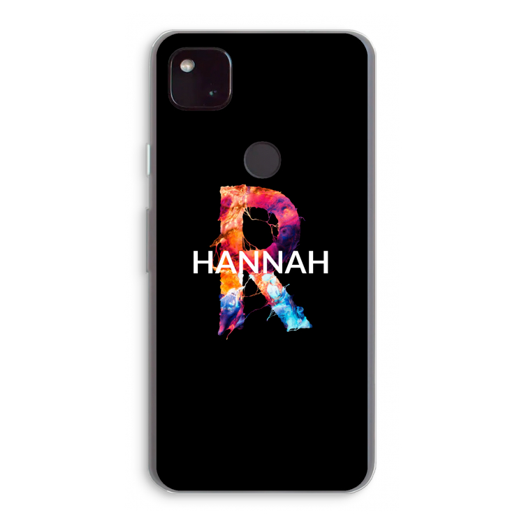 Abstract Spectrum: Google Pixel 4a 5G Transparant Hoesje