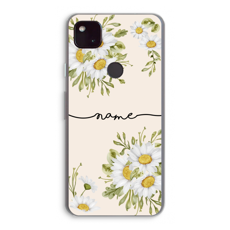 Daisies: Google Pixel 4a 5G Transparant Hoesje