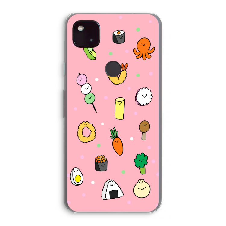 Happy bento friends: Google Pixel 4a 5G Transparant Hoesje