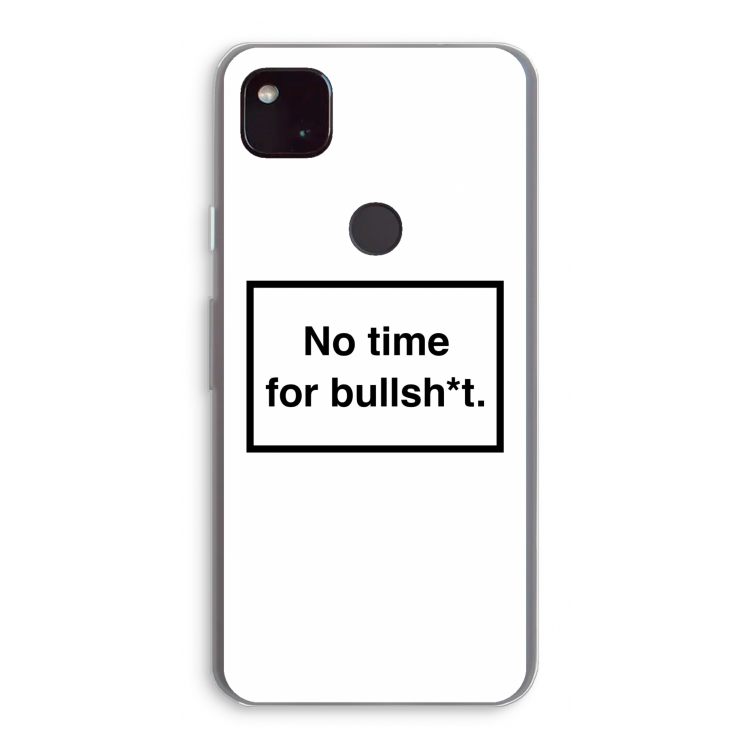 No time: Google Pixel 4a 5G Transparant Hoesje