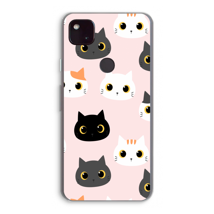 Katten: Google Pixel 4a 5G Transparant Hoesje