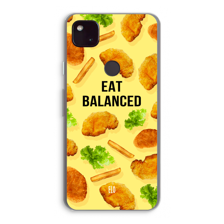 Eat Balanced: Google Pixel 4a 5G Transparant Hoesje