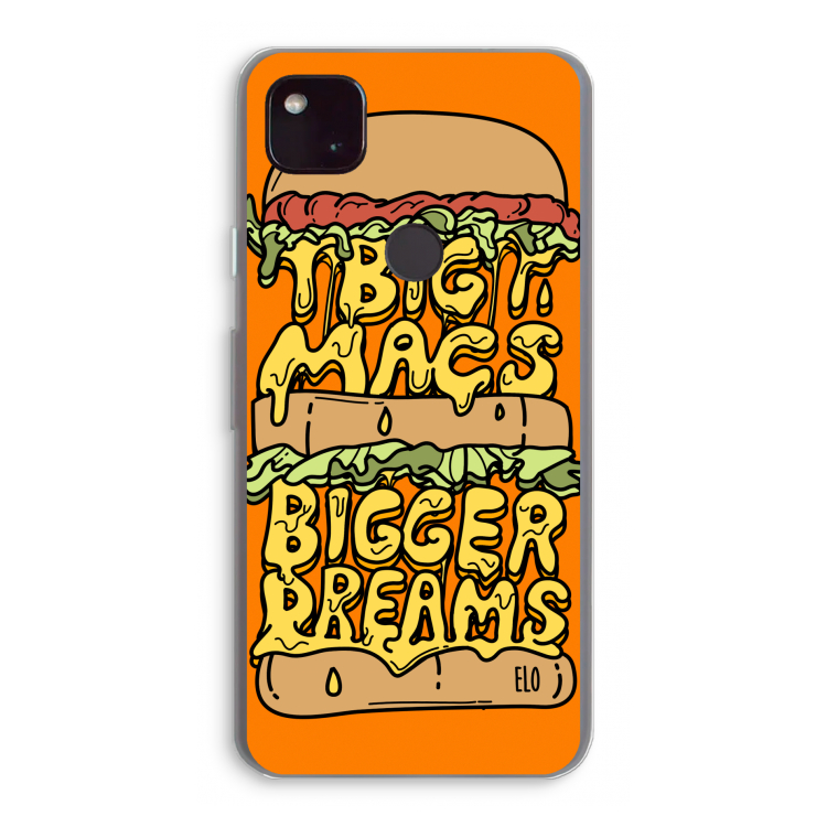 Big Macs Bigger Dreams: Google Pixel 4a 5G Transparant Hoesje