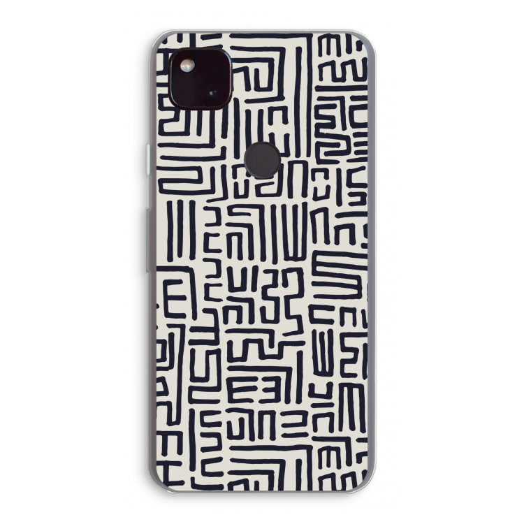 Moroccan Print: Google Pixel 4a 5G Transparant Hoesje
