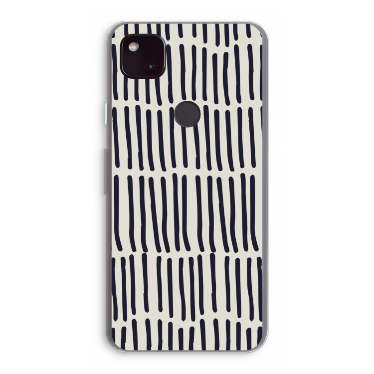 Moroccan stripes: Google Pixel 4a 5G Transparant Hoesje