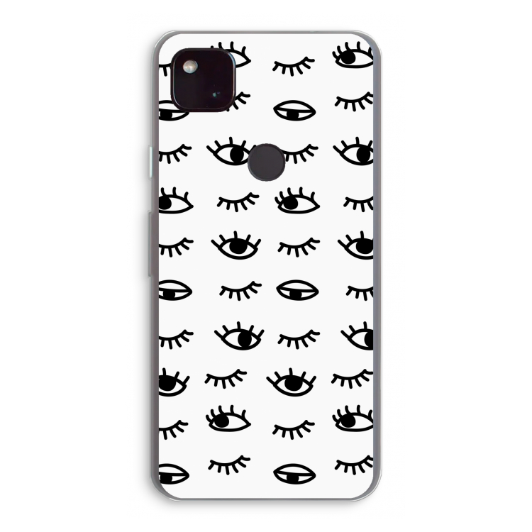 Eye pattern #2: Google Pixel 4a 5G Transparant Hoesje
