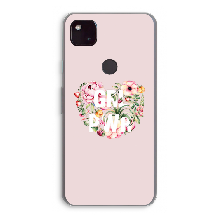 GRL PWR Flower: Google Pixel 4a 5G Transparant Hoesje