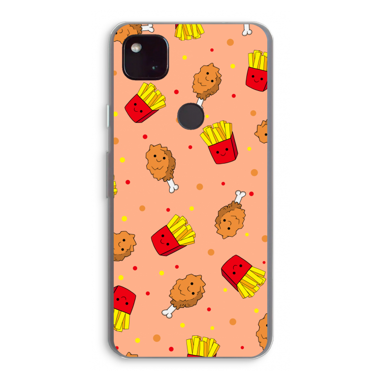 Chicken 'n Fries: Google Pixel 4a 5G Transparant Hoesje