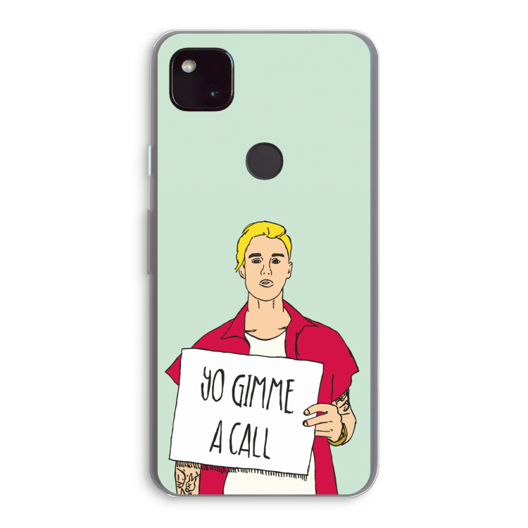 Gimme a call: Google Pixel 4a 5G Transparant Hoesje