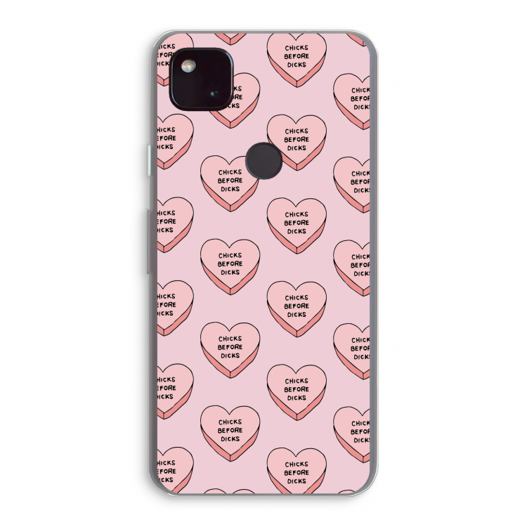 Chicks before dicks: Google Pixel 4a 5G Transparant Hoesje