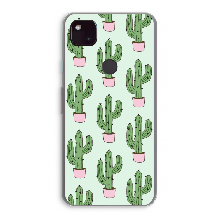 Cactus Lover: Google Pixel 4a 5G Transparant Hoesje