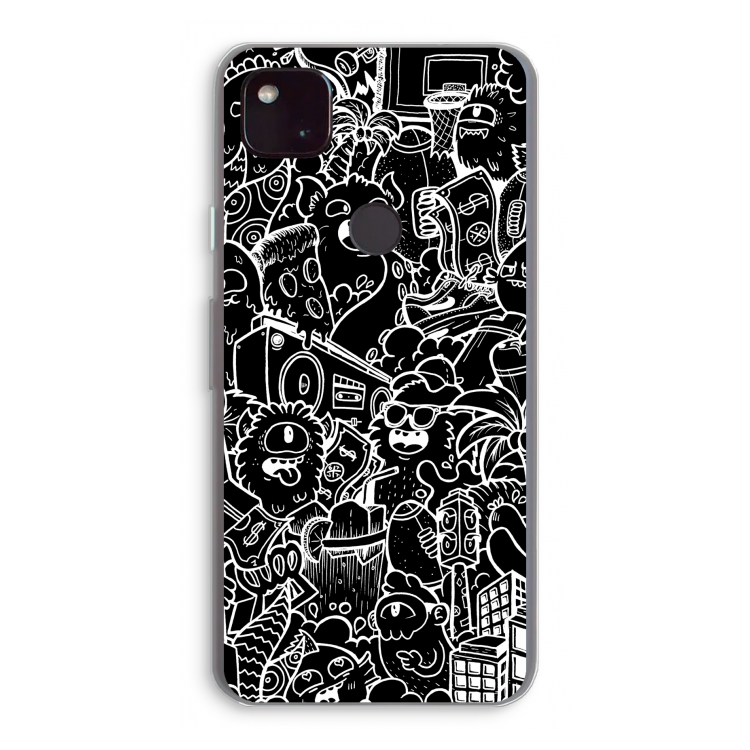 Vexx Black City : Google Pixel 4a 5G Transparant Hoesje
