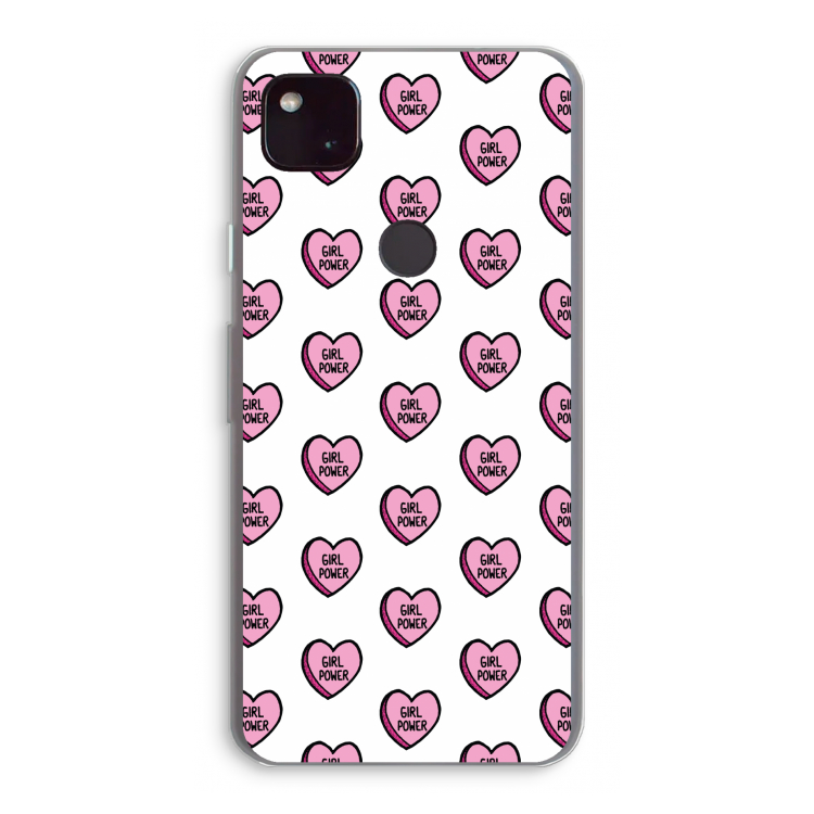 GIRL POWER: Google Pixel 4a 5G Transparant Hoesje