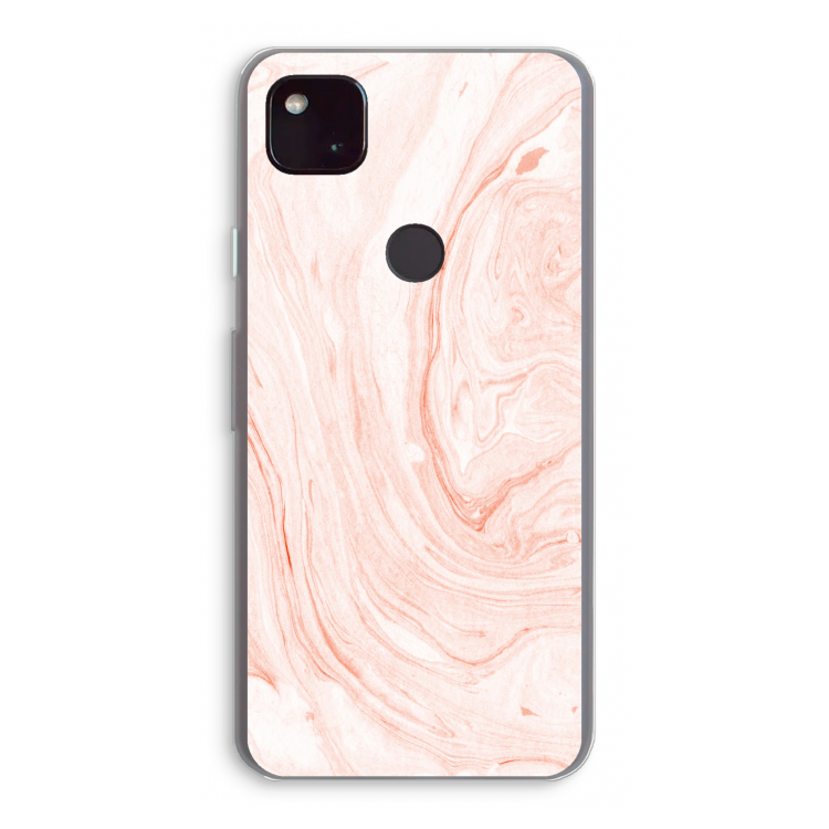Peach bath: Google Pixel 4a 5G Transparant Hoesje