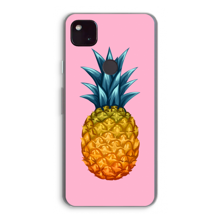 Grote ananas: Google Pixel 4a 5G Transparant Hoesje