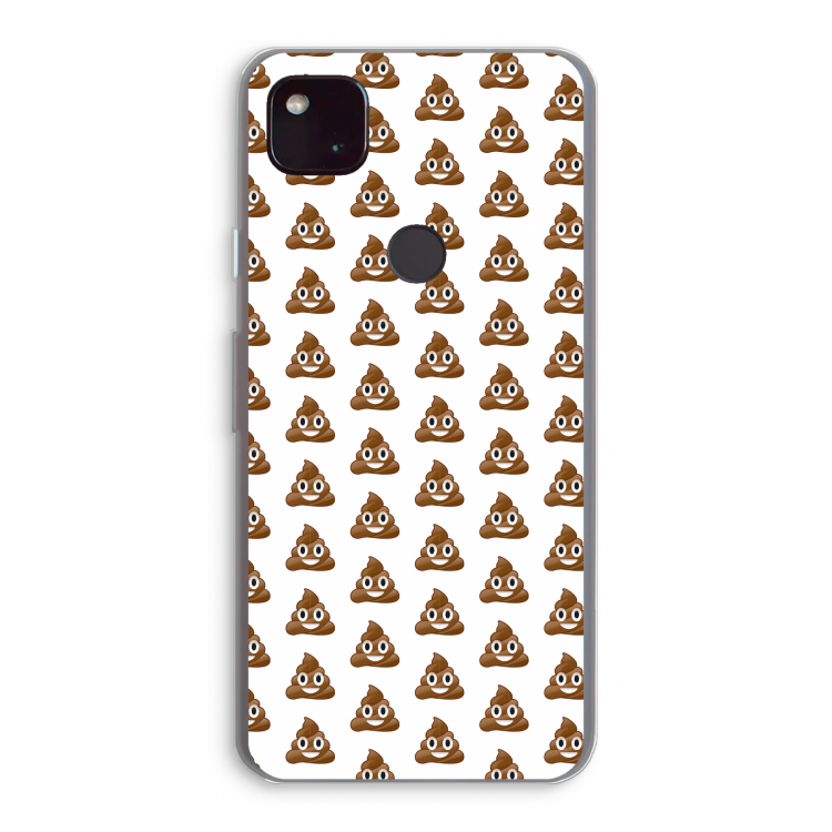 Poop emoji: Google Pixel 4a 5G Transparant Hoesje