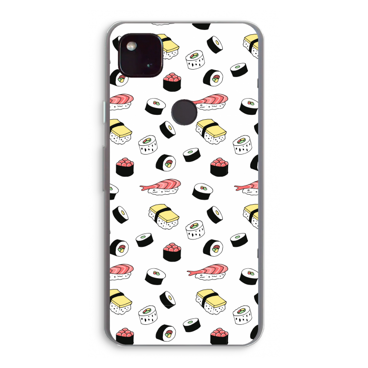Sushi time: Google Pixel 4a 5G Transparant Hoesje