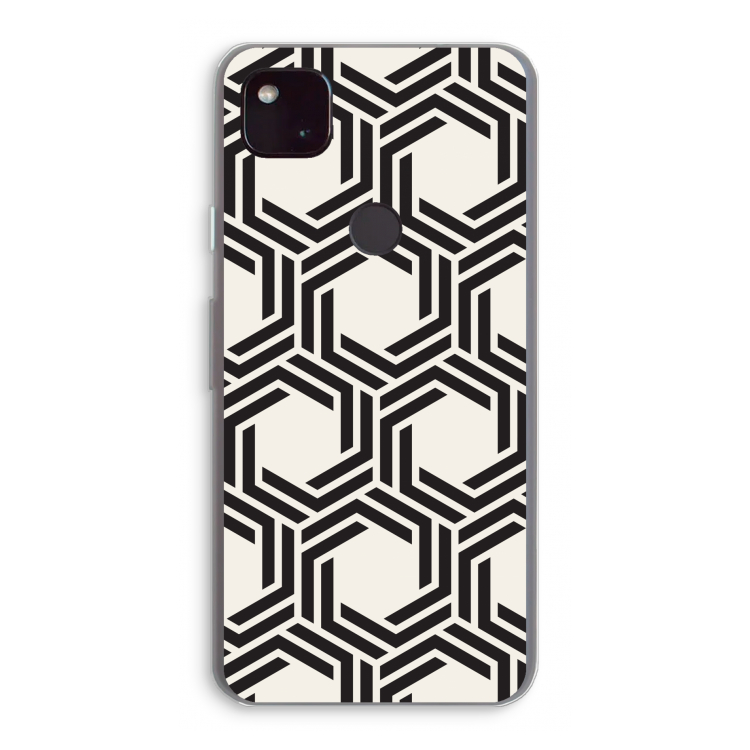 Geometrisch patroon: Google Pixel 4a 5G Transparant Hoesje