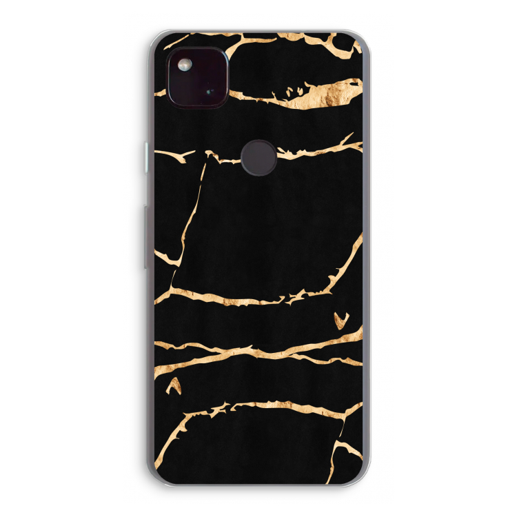 Gouden marmer: Google Pixel 4a 5G Transparant Hoesje