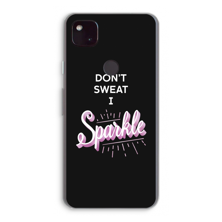 Sparkle quote: Google Pixel 4a 5G Transparant Hoesje