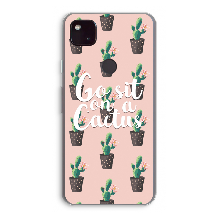 Cactus quote: Google Pixel 4a 5G Transparant Hoesje