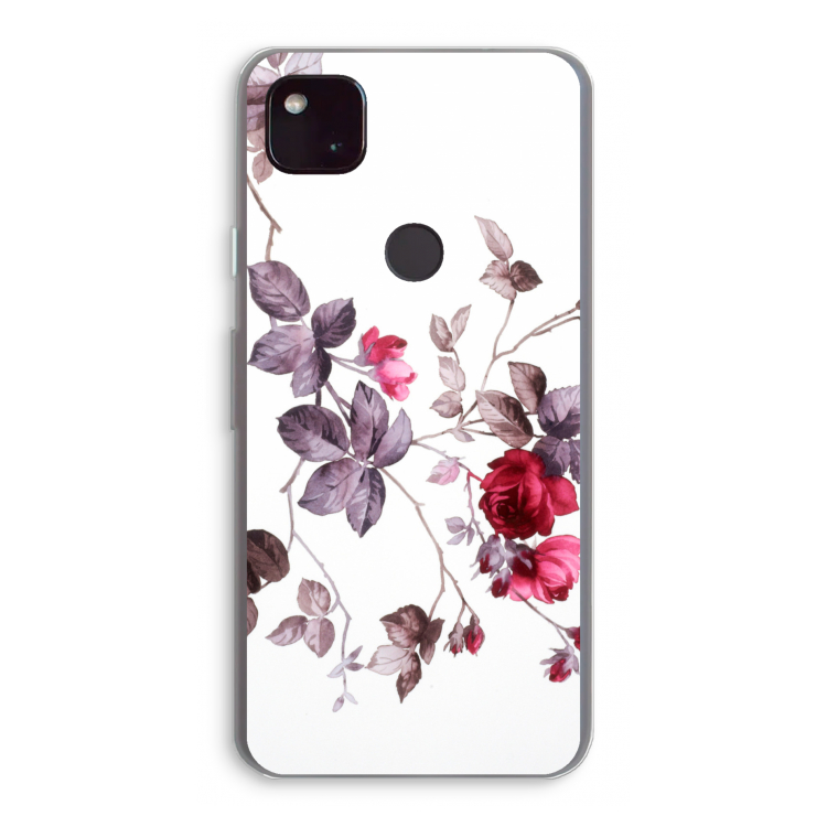 Mooie bloemen: Google Pixel 4a 5G Transparant Hoesje