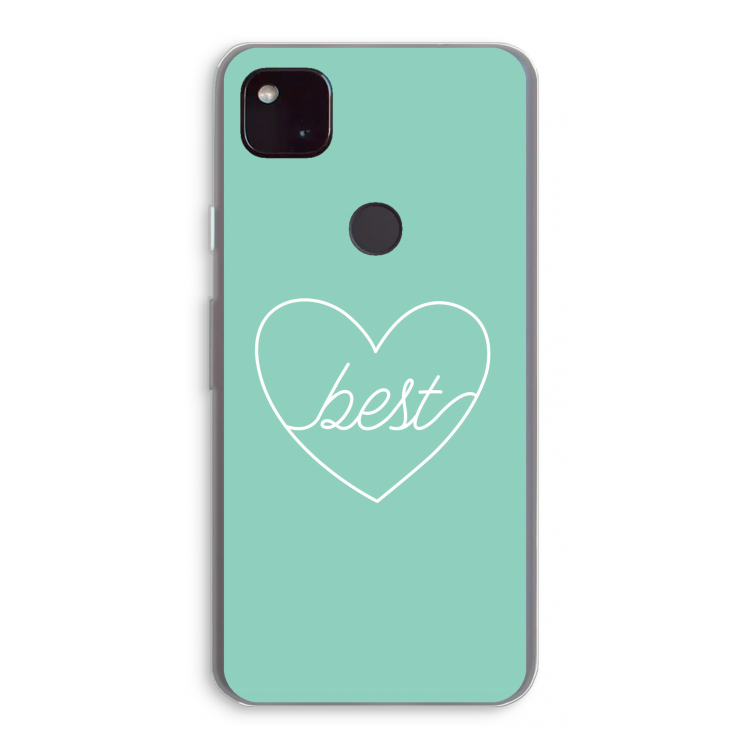 Best heart pastel: Google Pixel 4a 5G Transparant Hoesje