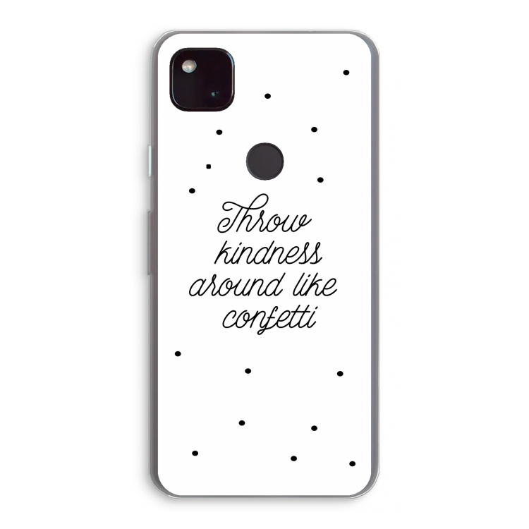 Confetti: Google Pixel 4a 5G Transparant Hoesje