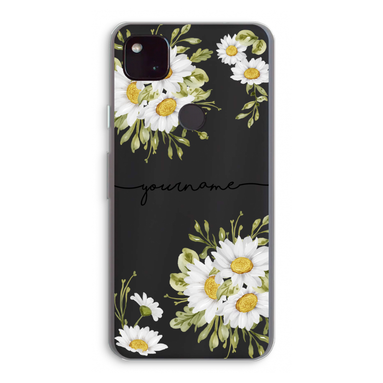 Daisies: Google Pixel 4a 5G Transparant Hoesje