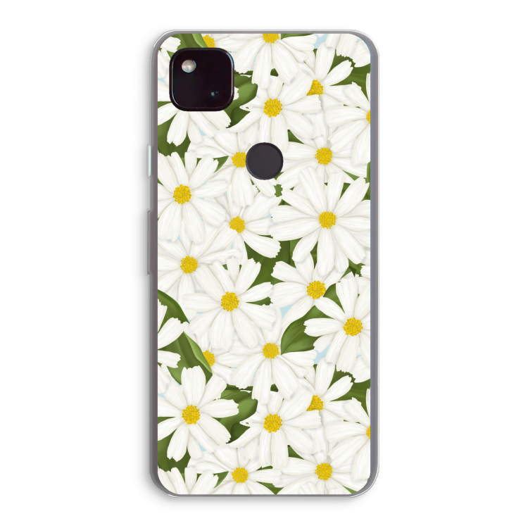 Summer Daisies: Google Pixel 4a 5G Transparant Hoesje