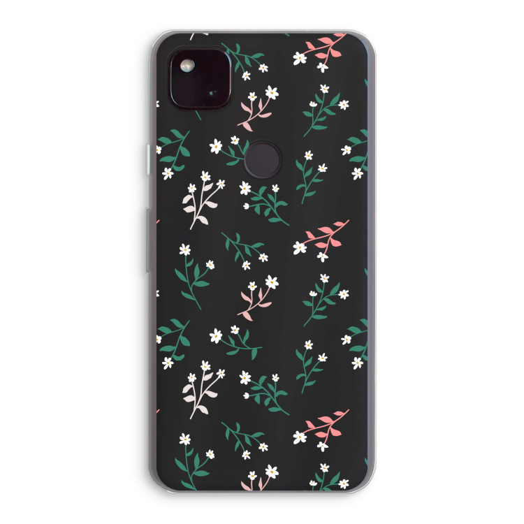 Small white flowers: Google Pixel 4a 5G Transparant Hoesje