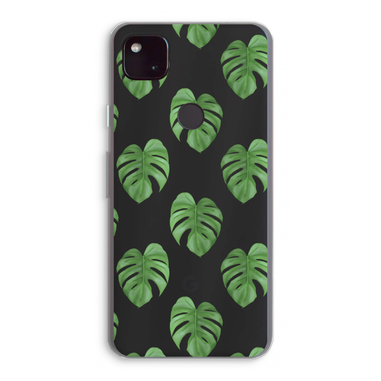 Monstera leaves: Google Pixel 4a 5G Transparant Hoesje