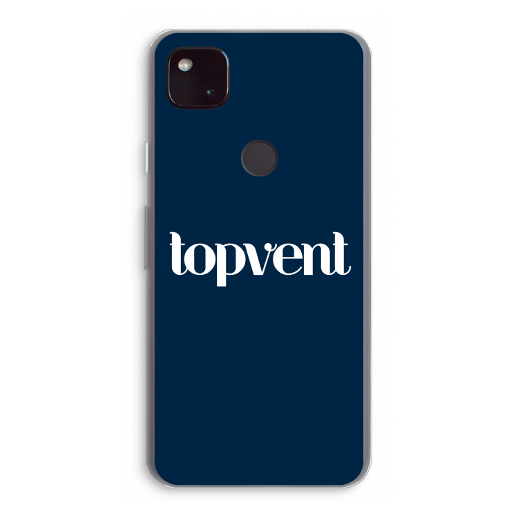 Topvent Navy: Google Pixel 4a 5G Transparant Hoesje