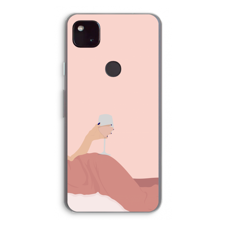 Wine: Google Pixel 4a 5G Transparant Hoesje